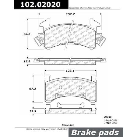 CTEK Brake Pads,102.02020